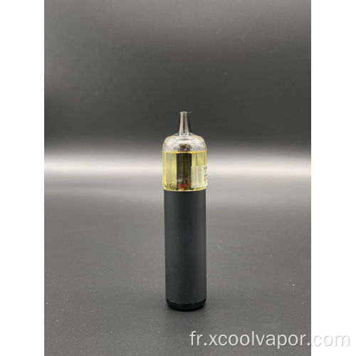 Visible grand réservoir rotatif jetable e-cig 2500 bouffées